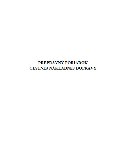 Prepravny poriadok Jan Gabriška